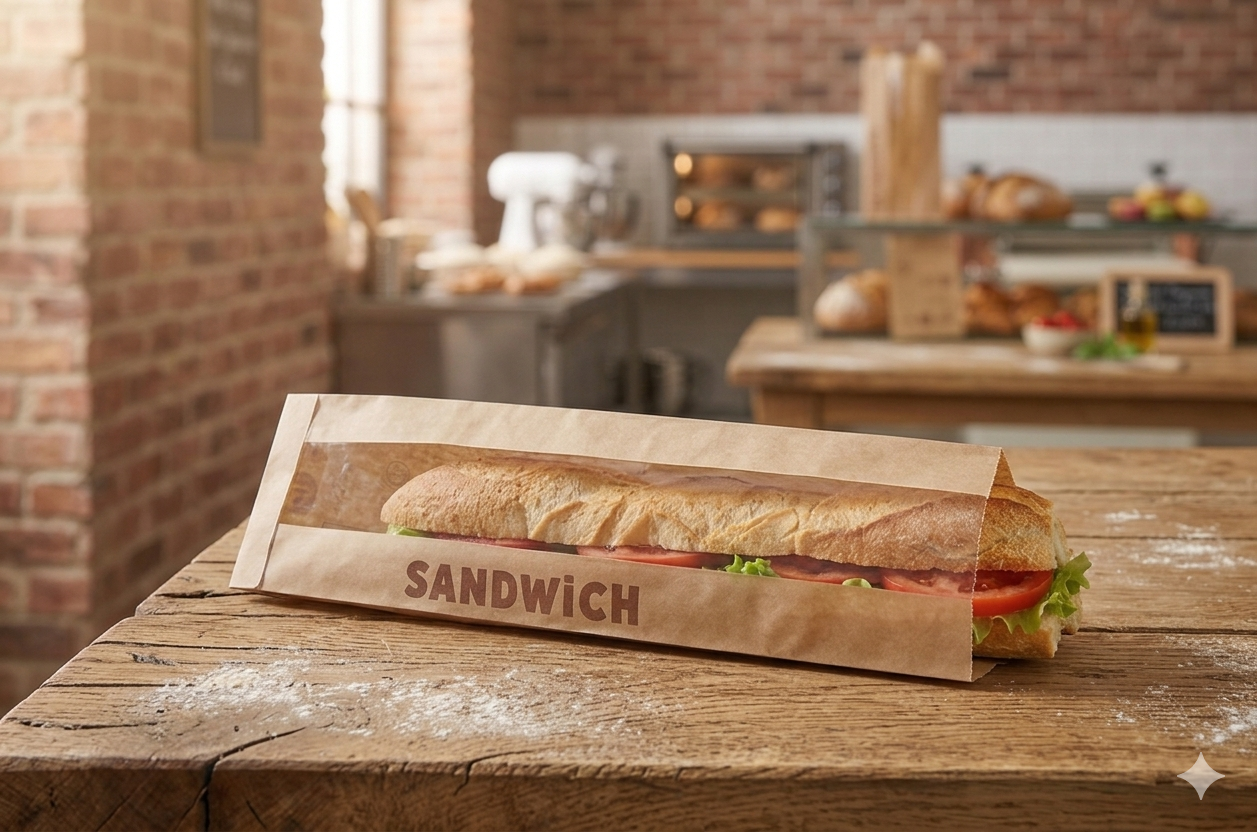 Sac sandwich à fenêtre
